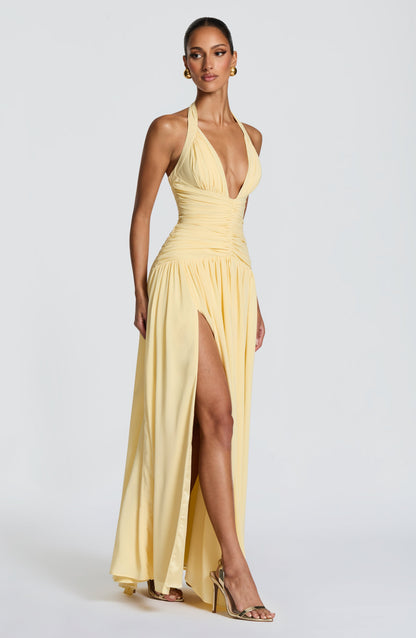 Amaris Maxi Dress Lemon