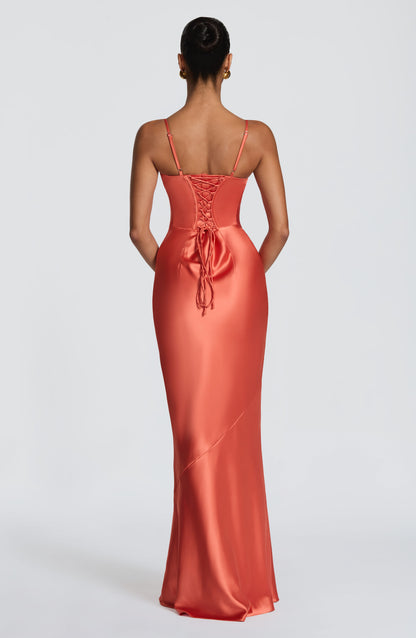 Amorette Maxi Dress Burnt Orange