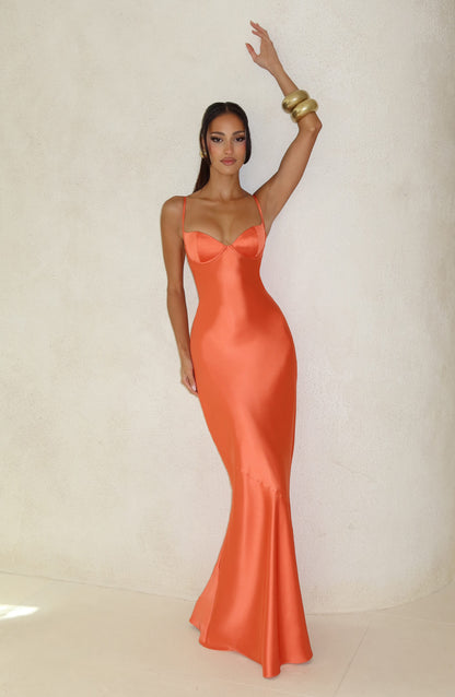 Amorette Maxi Dress Burnt Orange