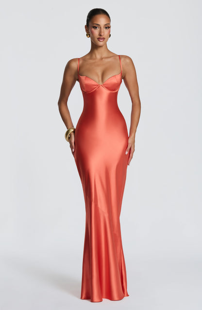 Amorette Maxi Dress Burnt Orange