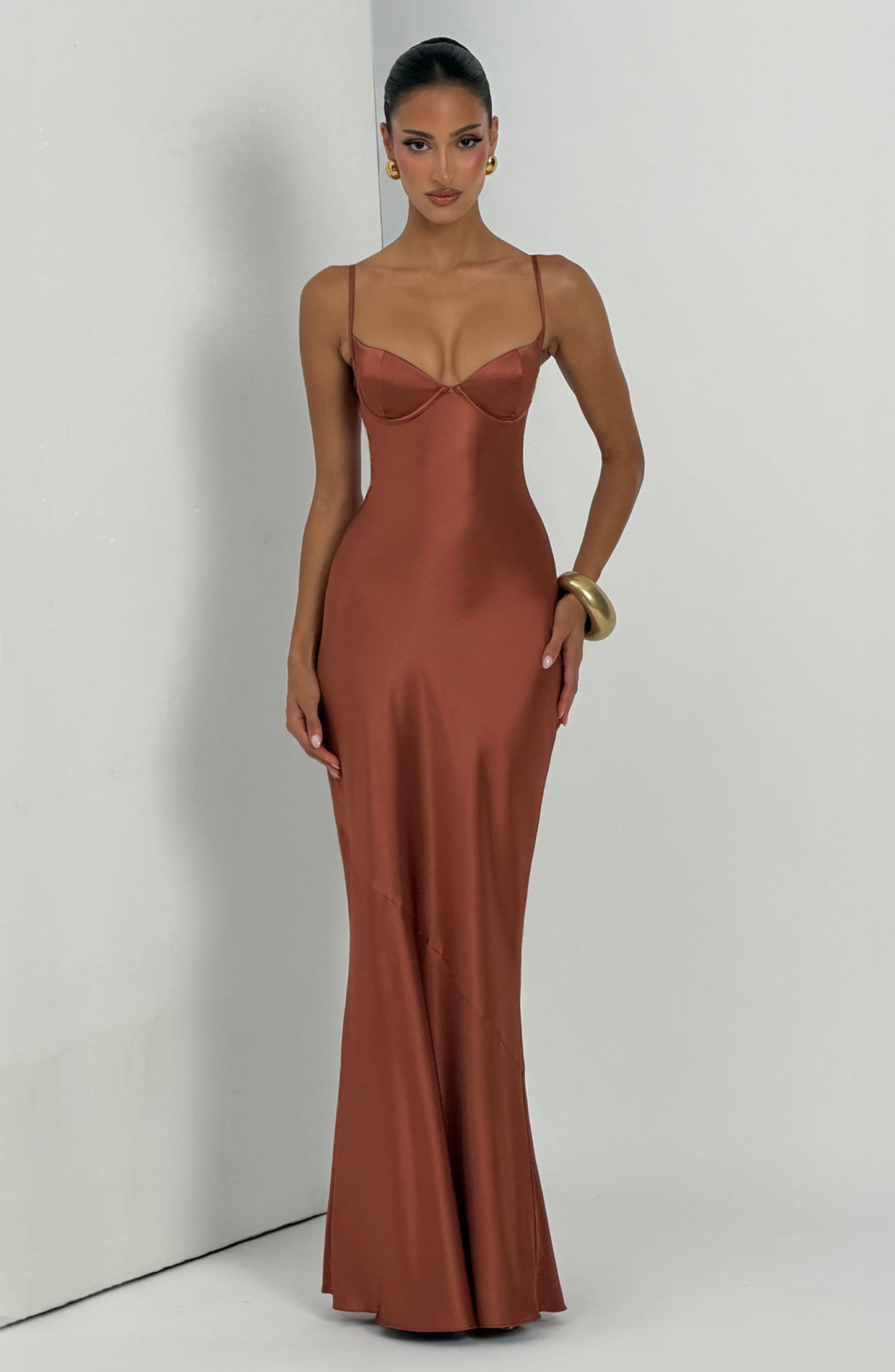 Amorette Maxi Dress Rust