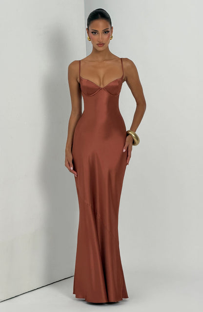 Amorette Maxi Dress Rust