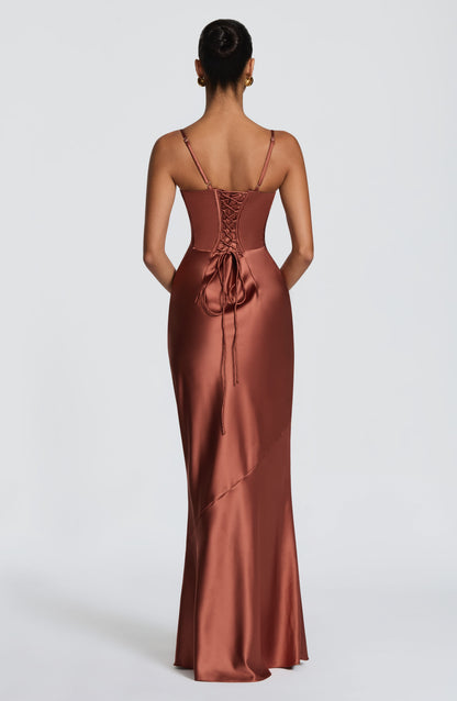 Amorette Maxi Dress Rust