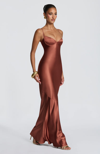 Amorette Maxi Dress Rust