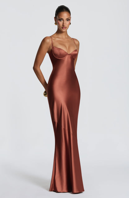 Amorette Maxi Dress Rust