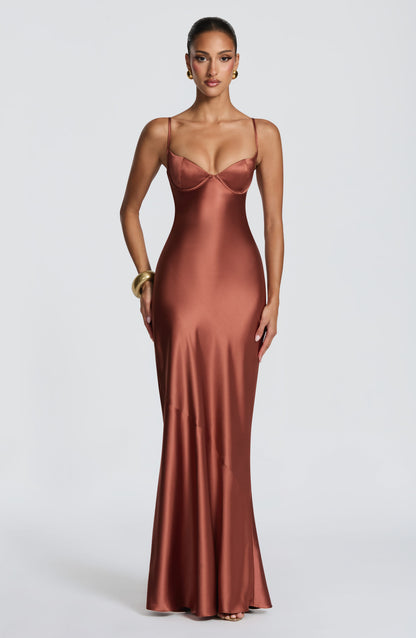 Amorette Maxi Dress Rust