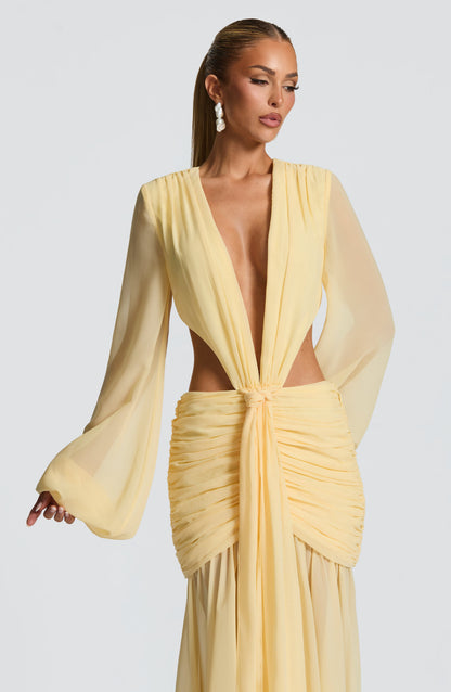 Andrina Maxi Dress Lemon