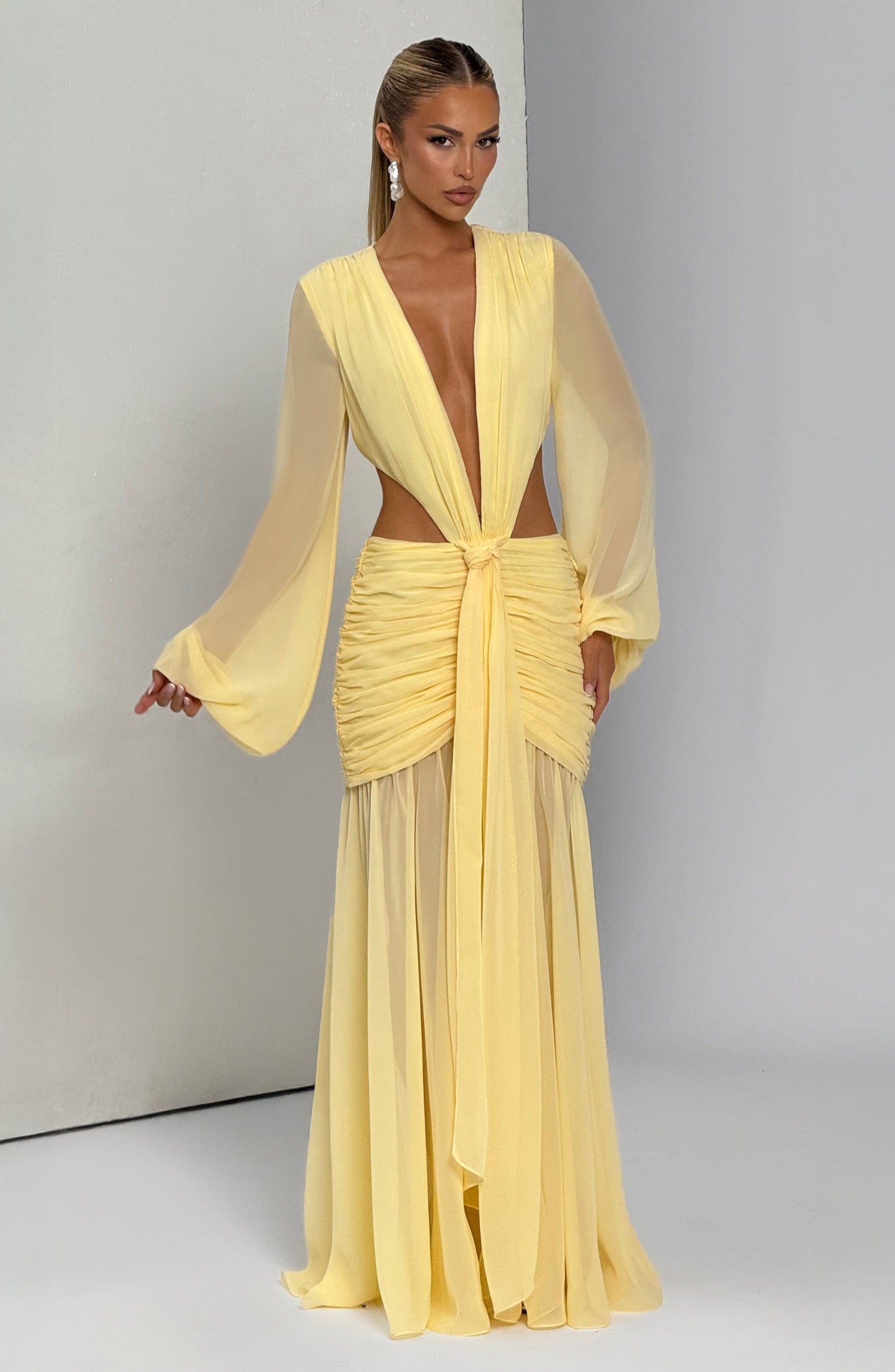 Andrina Maxi Dress Lemon