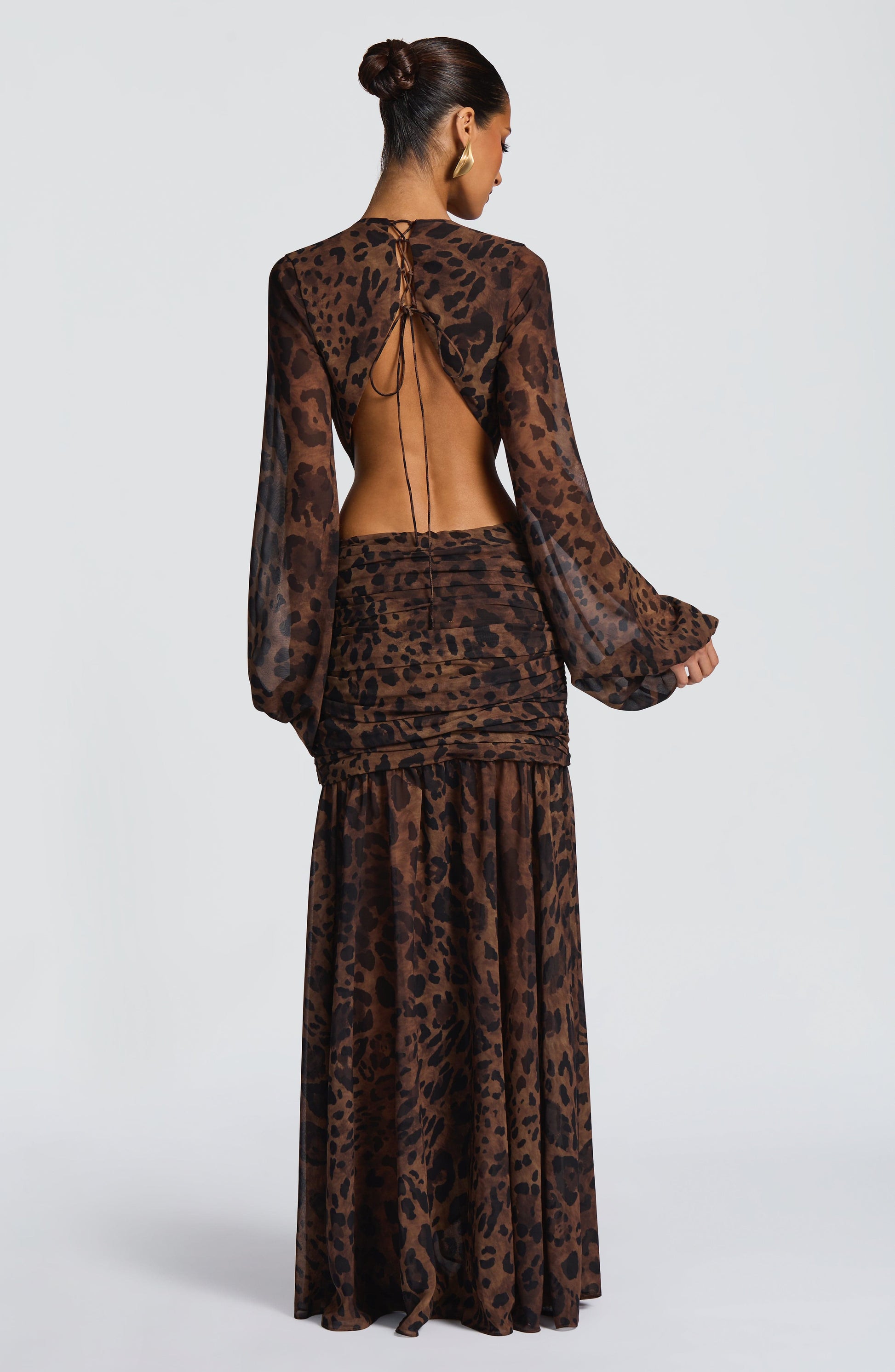 Andrina Maxi Dress Leopard Print