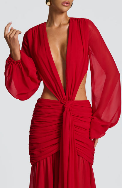 Andrina Maxi Dress Red
