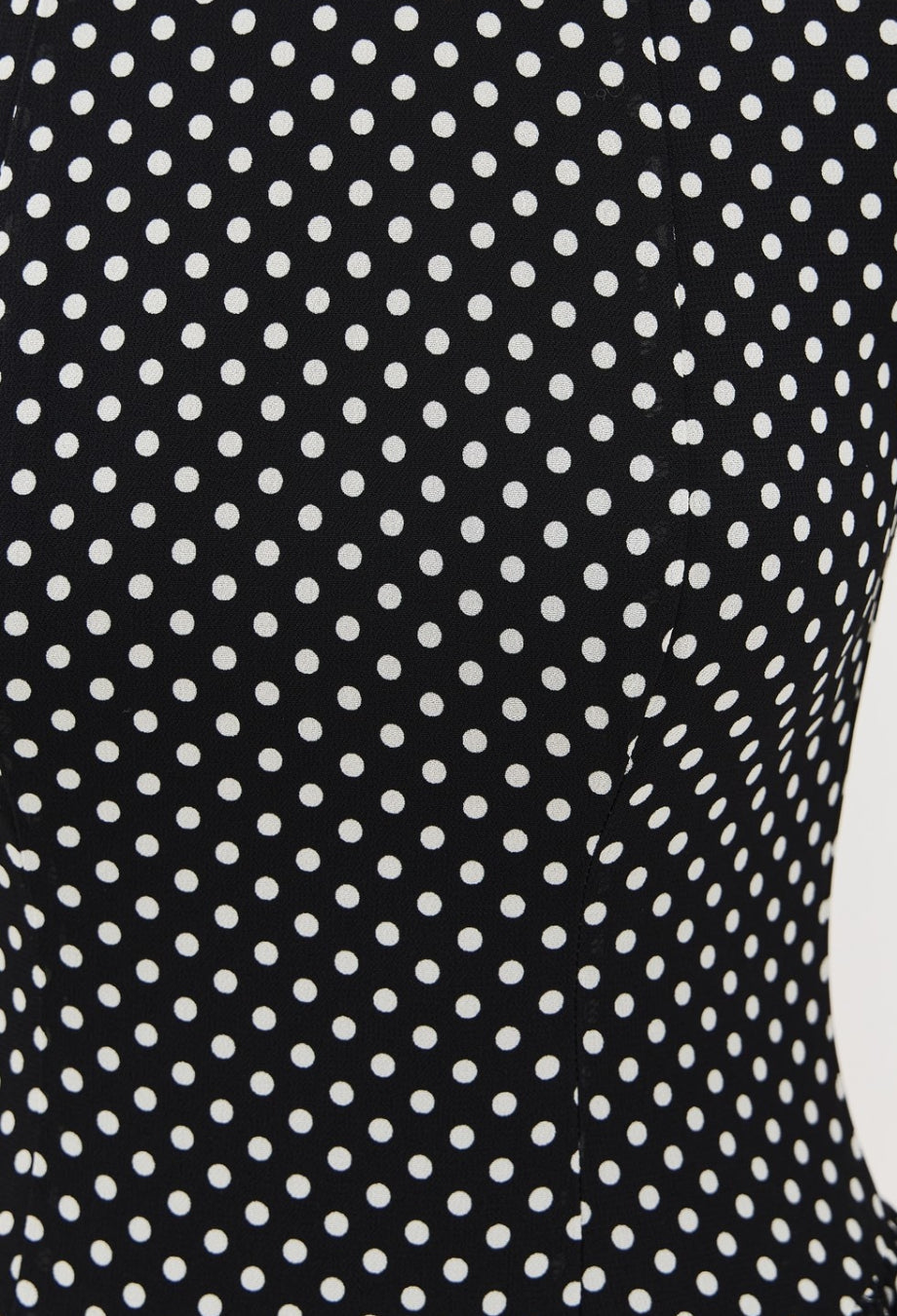 Anelis Polka Dot Midi Dress Black