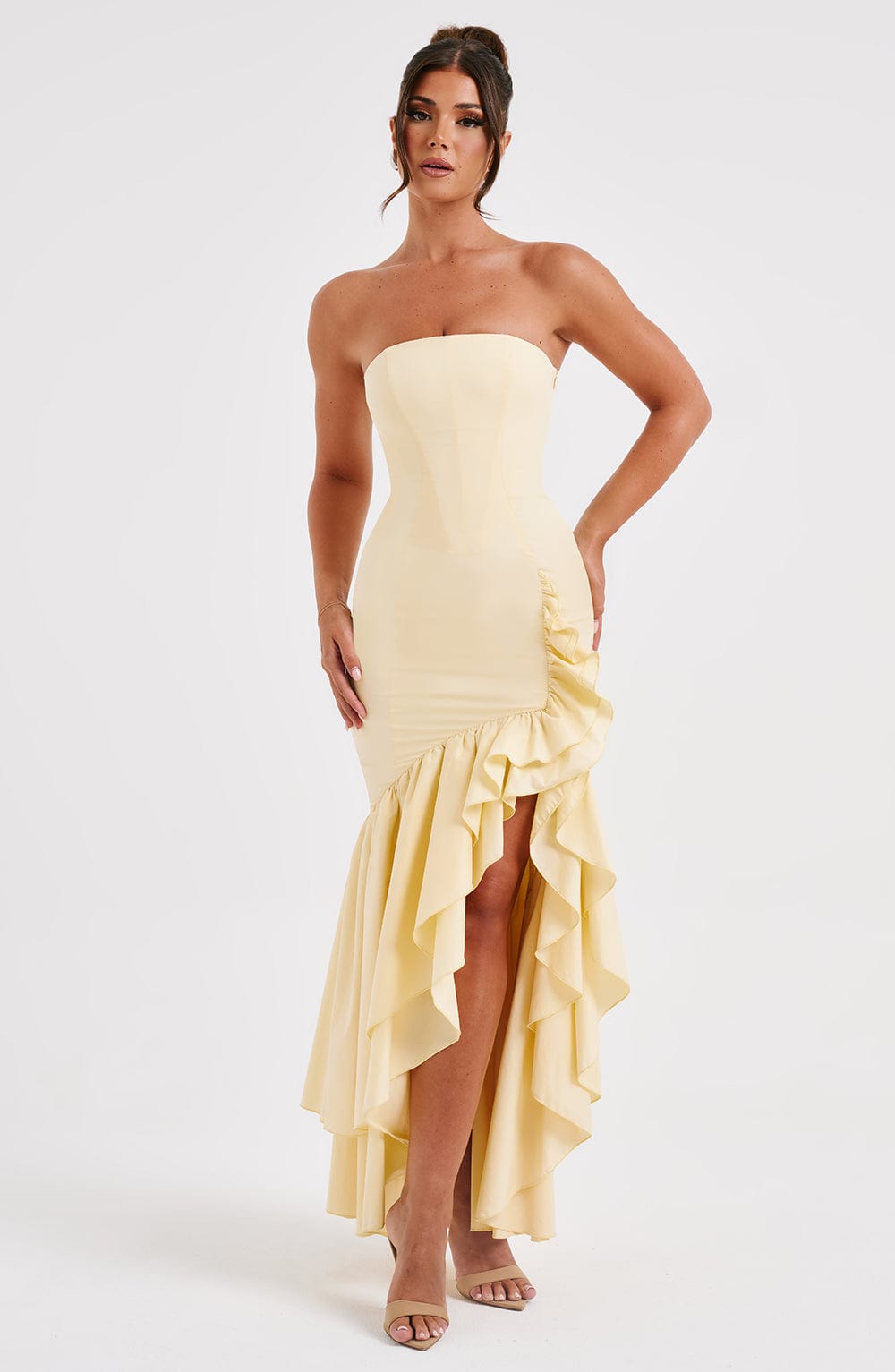 Angelina Maxi Dress Lemon