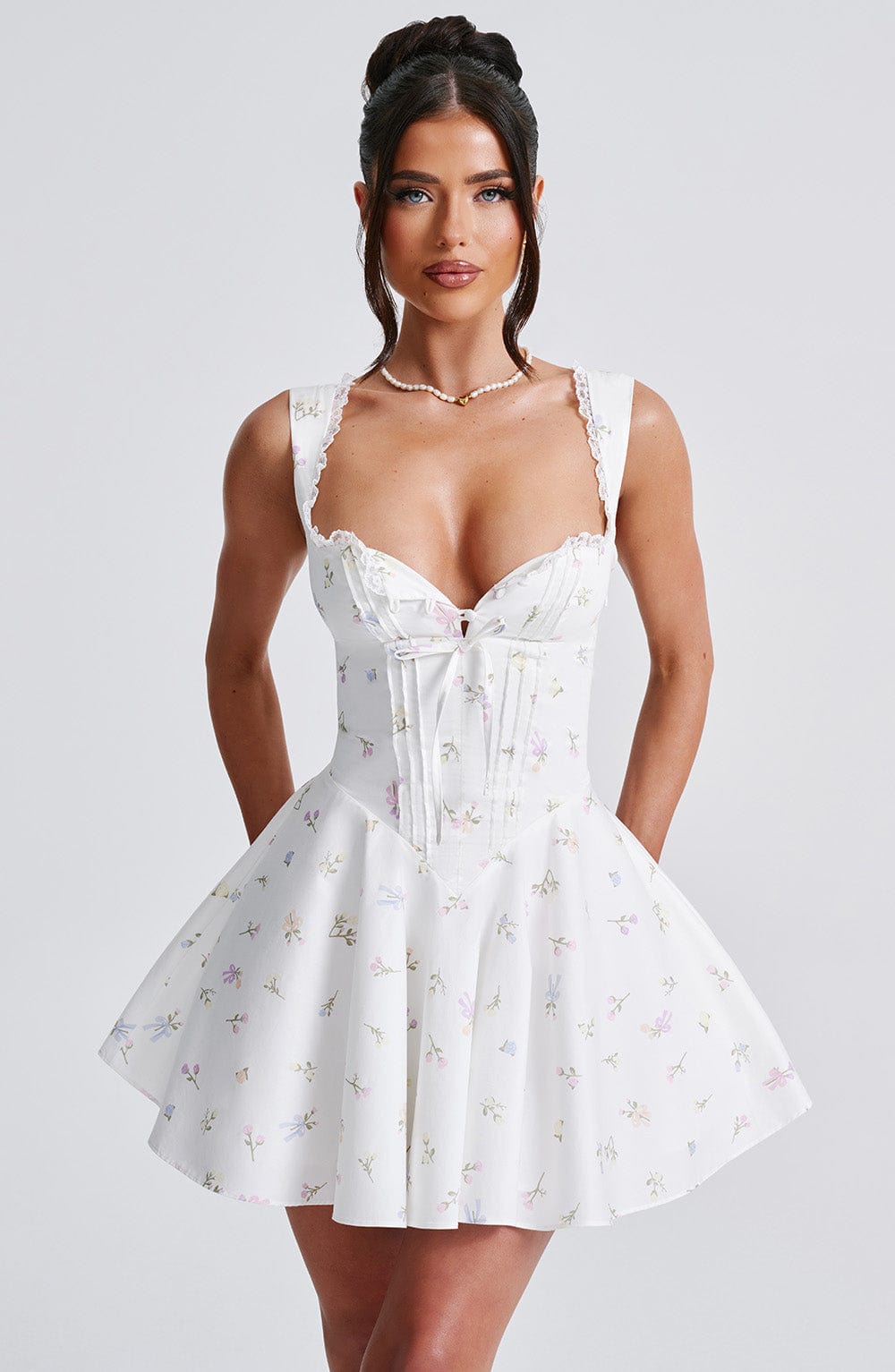 Antonella Mini Dress Multi Floral Print