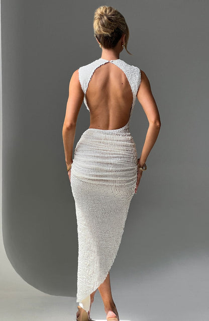 Aphrodite Midi Dress Ivory
