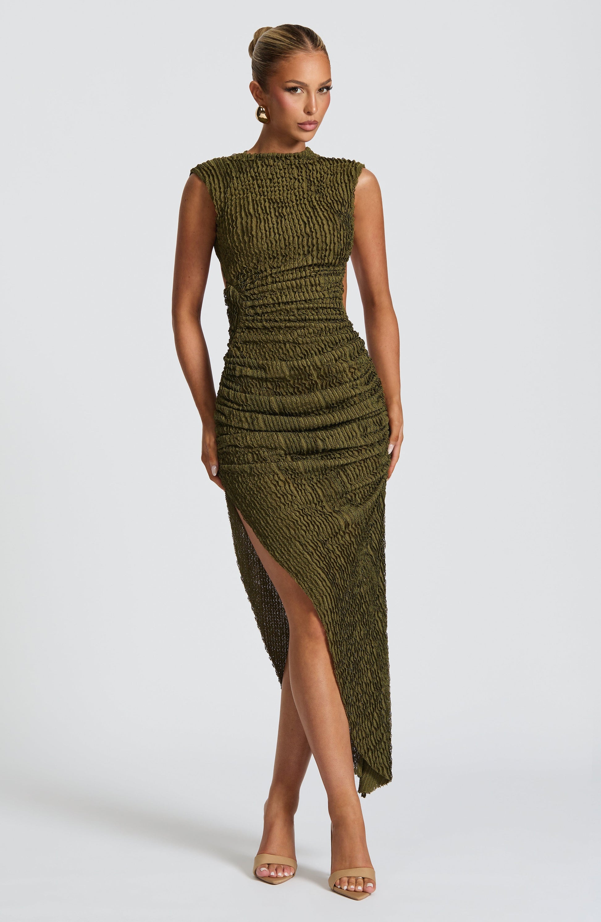 Aphrodite Midi Dress Khaki
