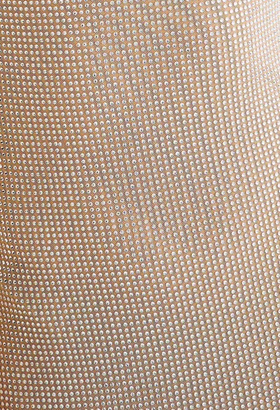 Ariana Sparkly Maxi Dress Beige