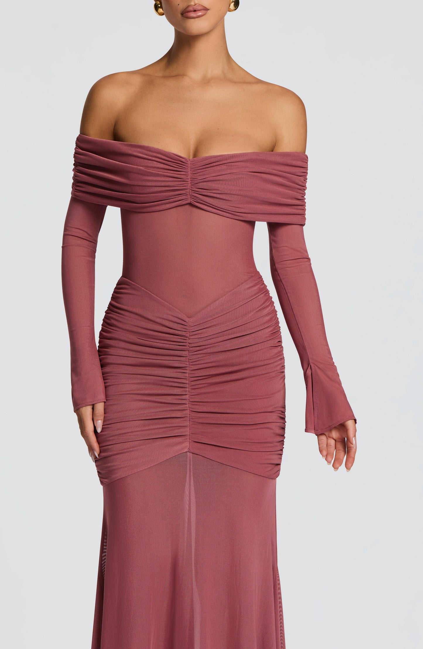 Arlena Maxi Dress Rose Brown