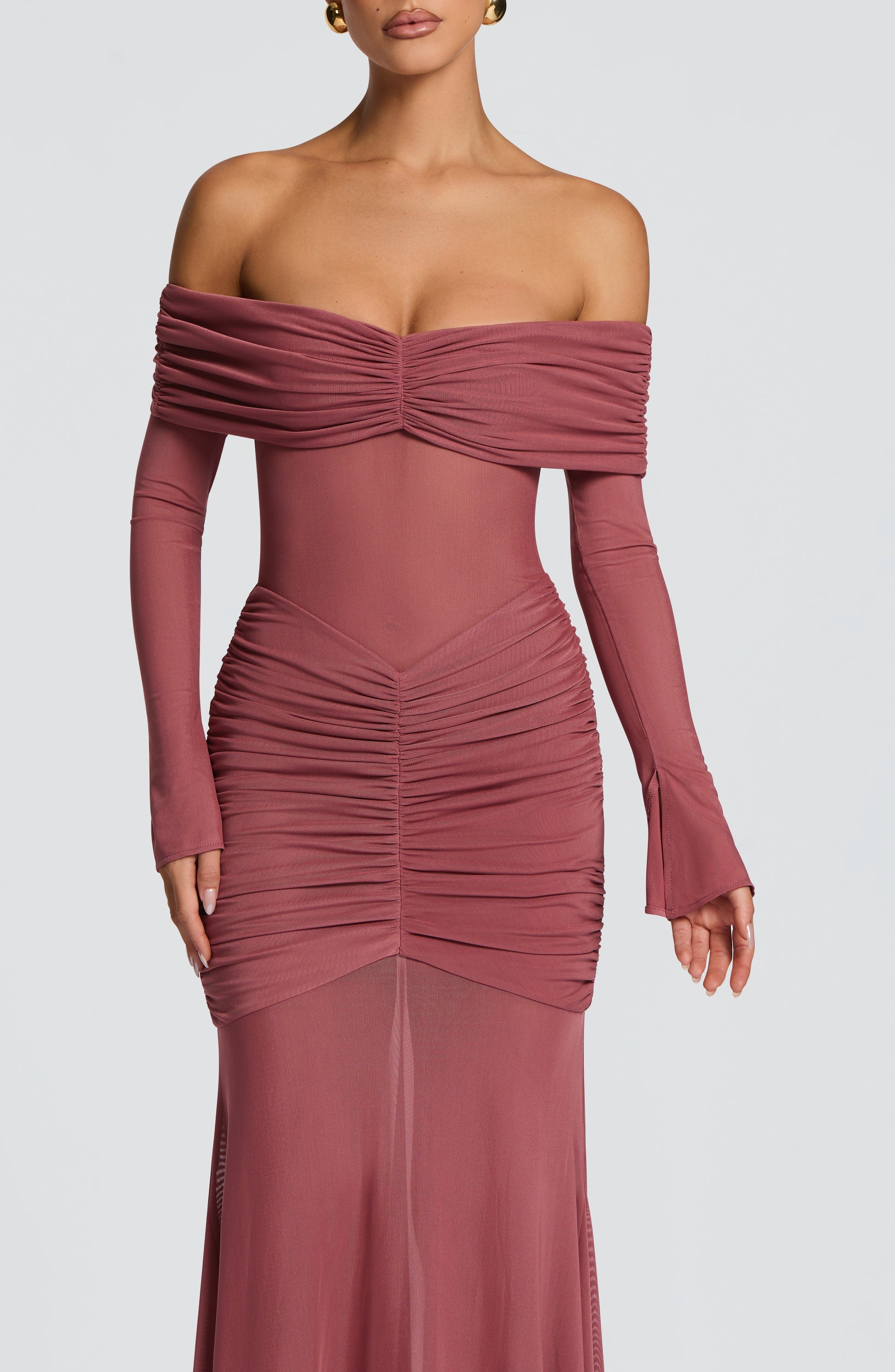 Arlena Maxi Dress Rose Brown