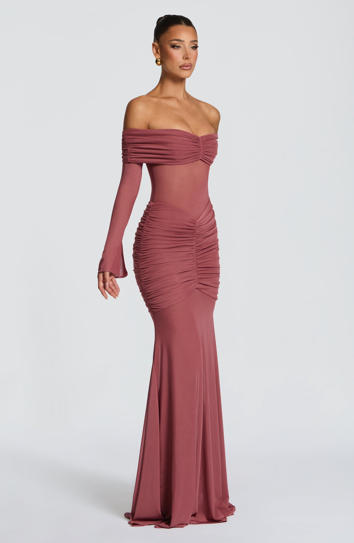 Arlena Maxi Dress Rose Brown