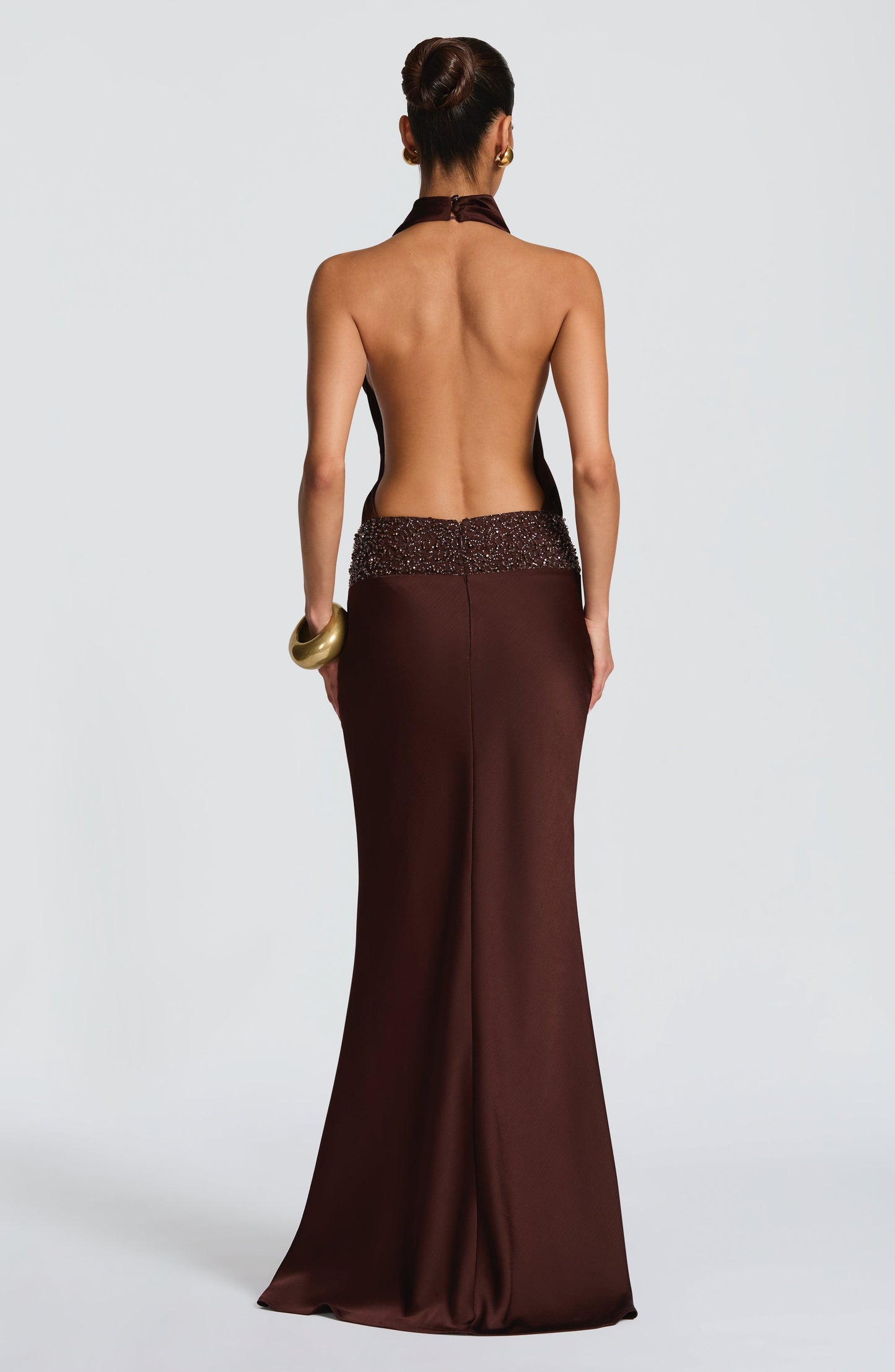 Armelle Maxi Dress Plum Brown