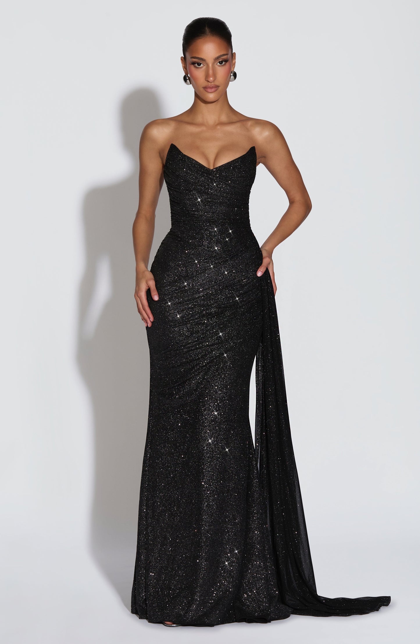 Ashika Maxi Dress Black Sparkle