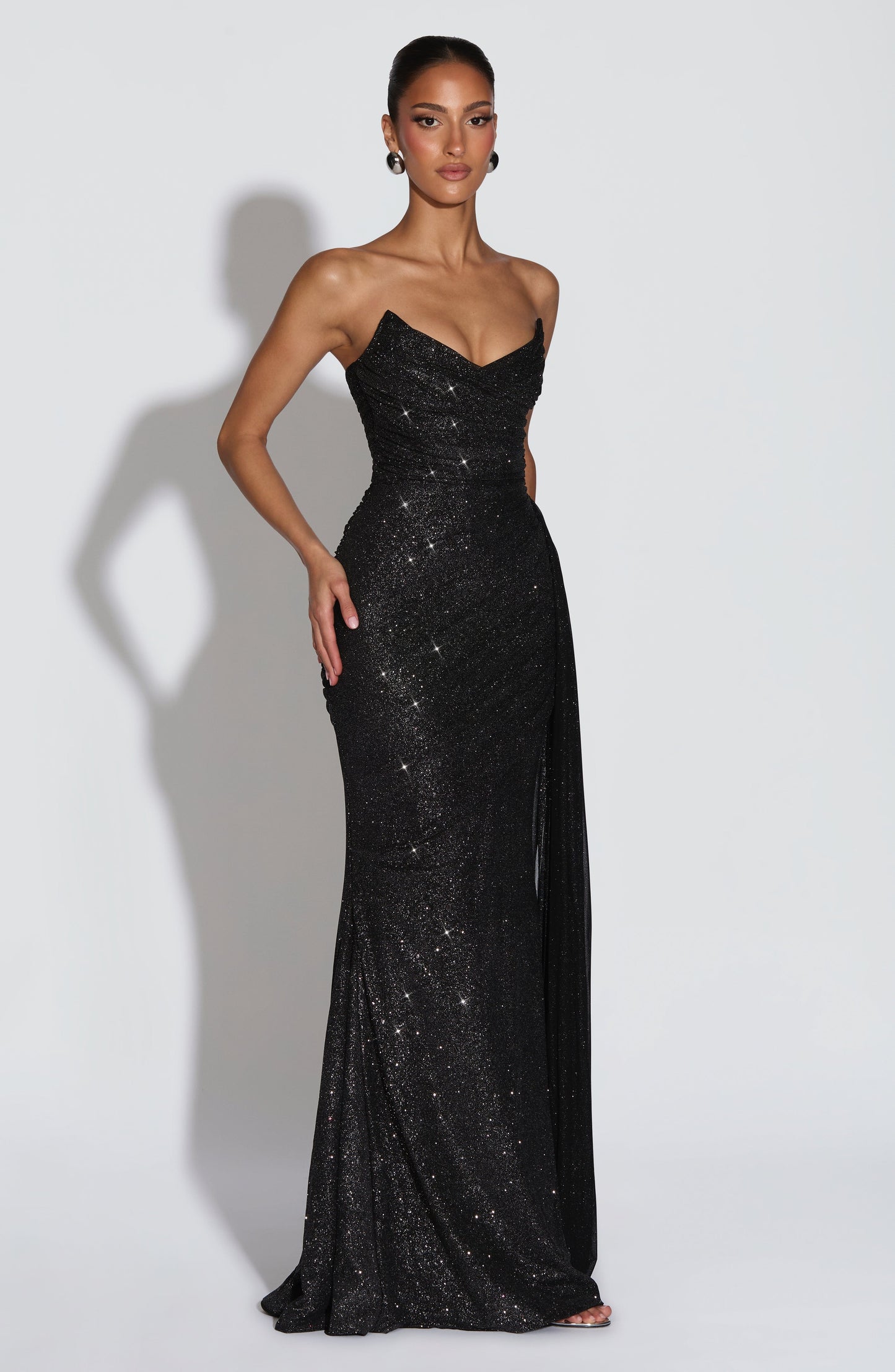 Ashika Maxi Dress Black Sparkle