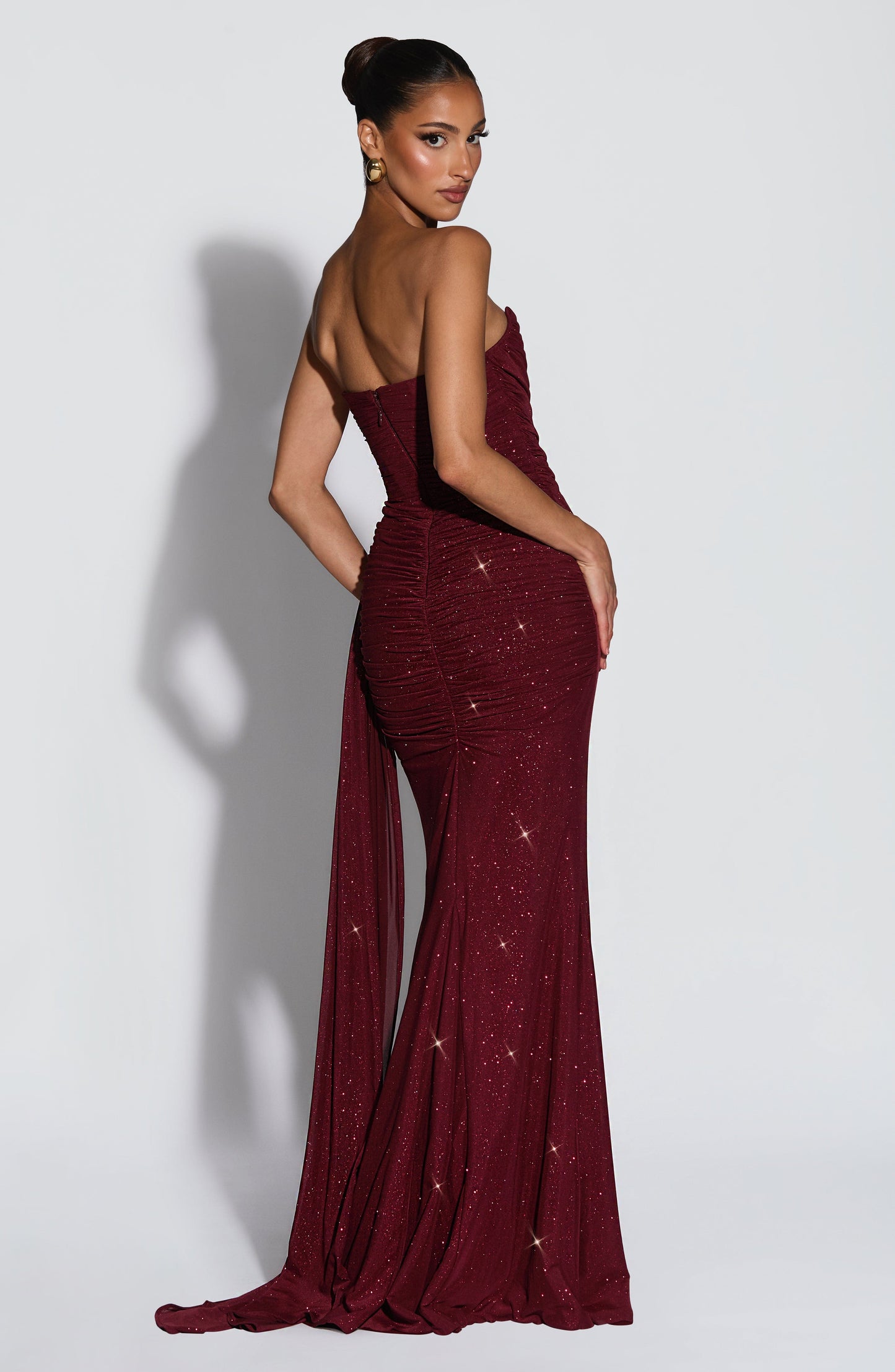 Ashika Maxi Dress Wine Sparkle