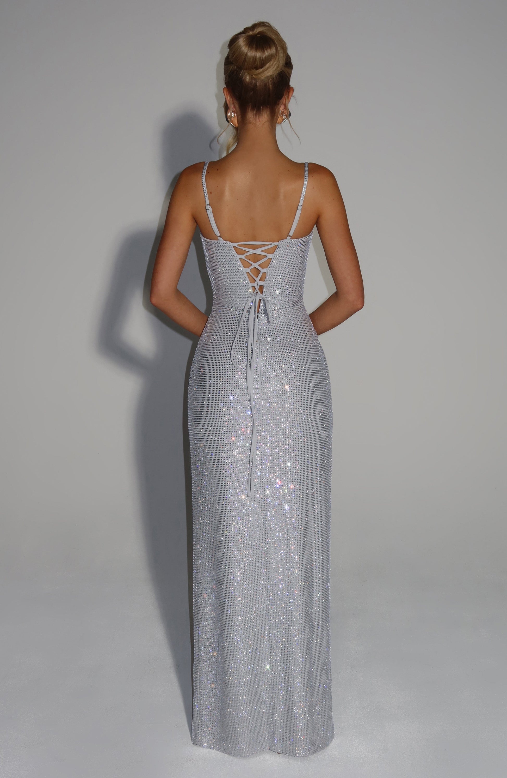 Ashton Maxi Dress Silver