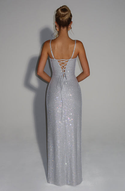 Ashton Maxi Dress Silver