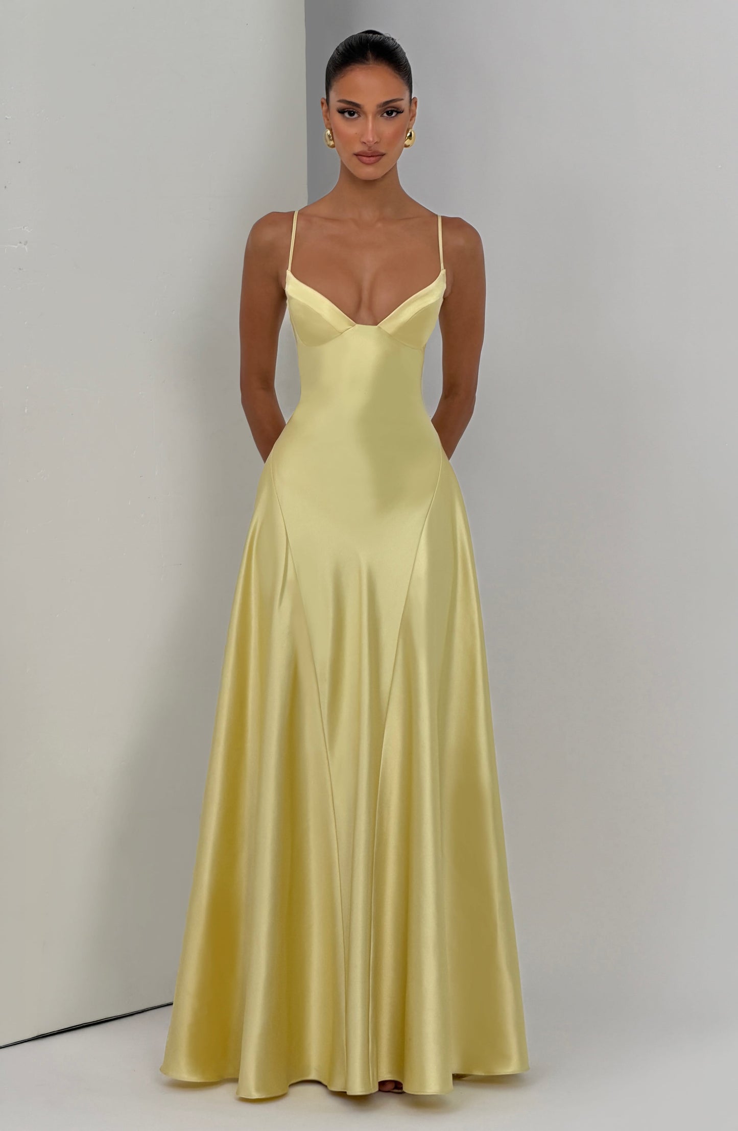Asterin Maxi Dress Lemon