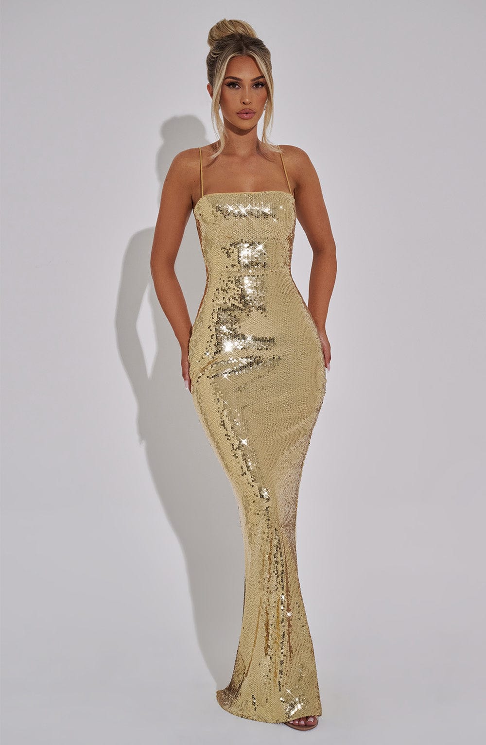 Atari Maxi Dress Gold