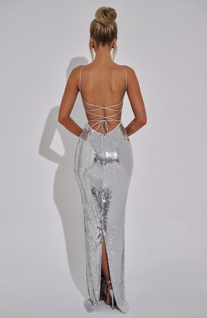 Atari Maxi Dress Silver