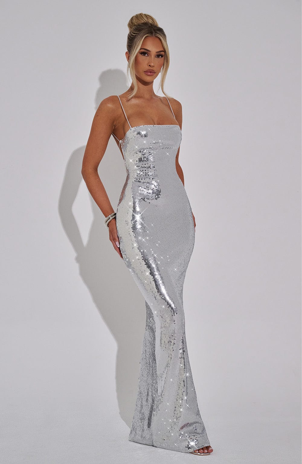 Atari Maxi Dress Silver