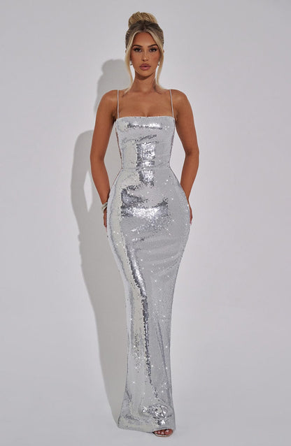 Atari Maxi Dress Silver