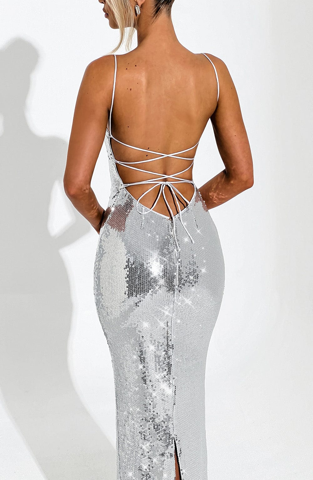 Atari Maxi Dress Silver