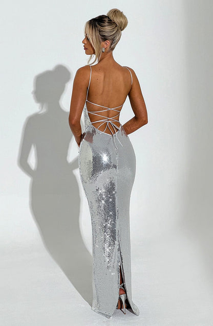 Atari Maxi Dress Silver