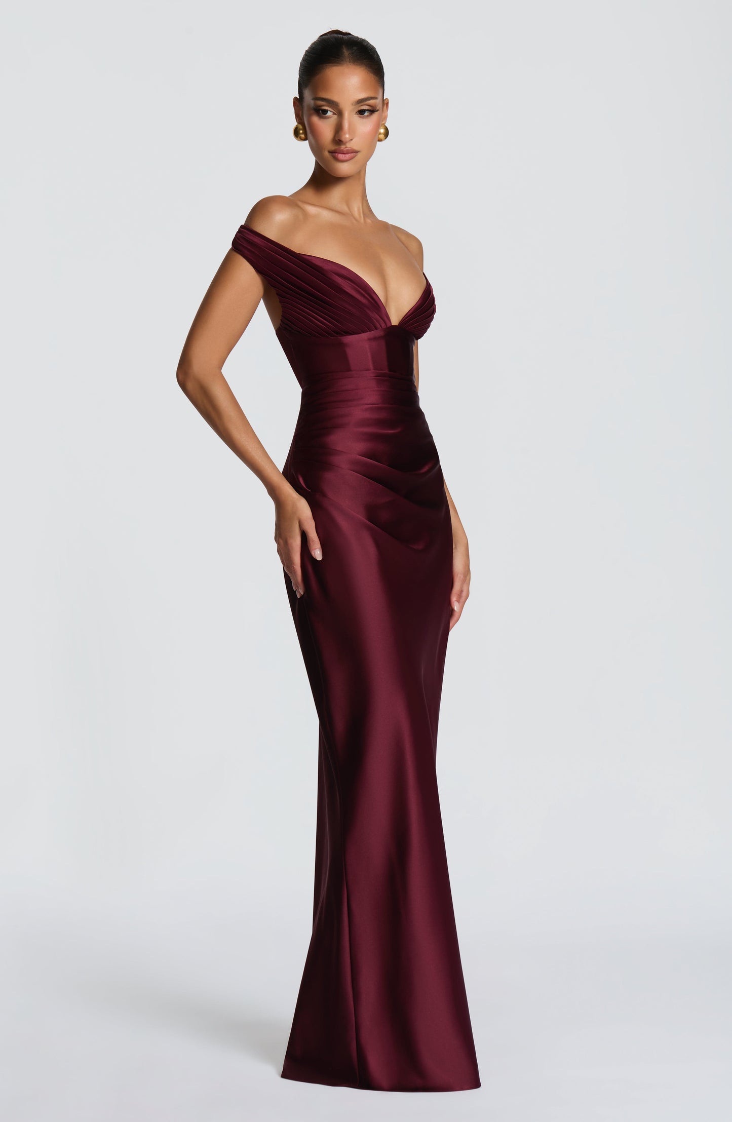 Aurelia Maxi Dress Cherry Lacquer
