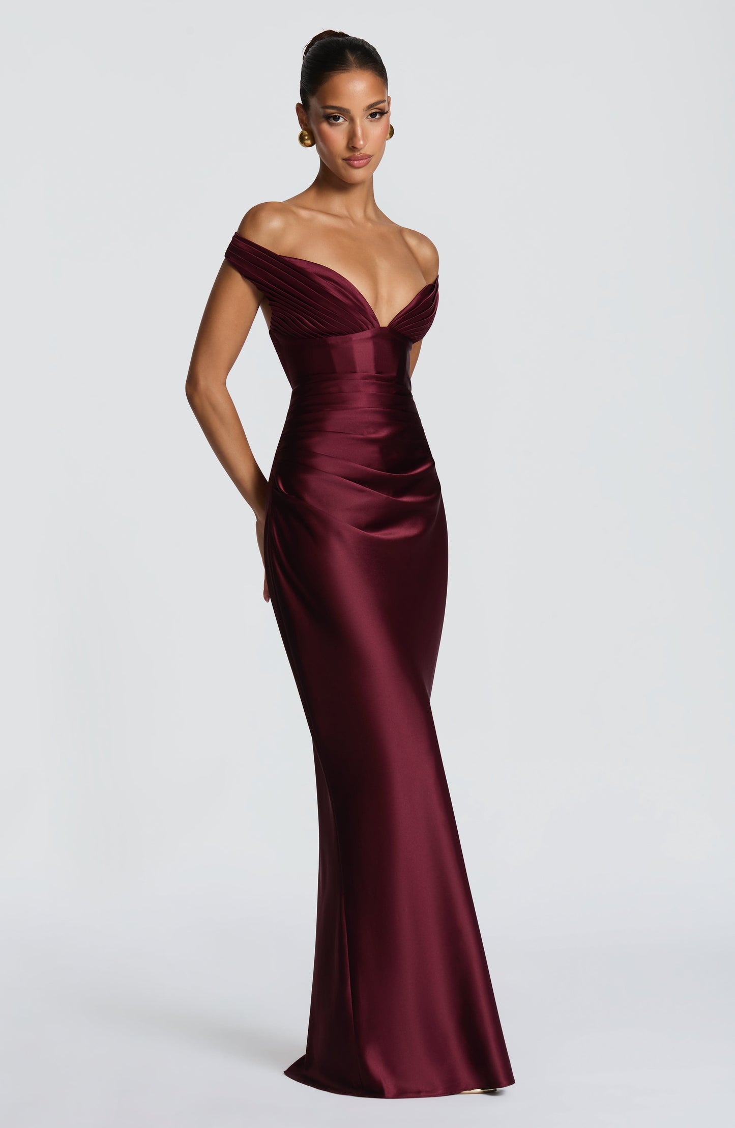 Aurelia Maxi Dress Cherry Lacquer