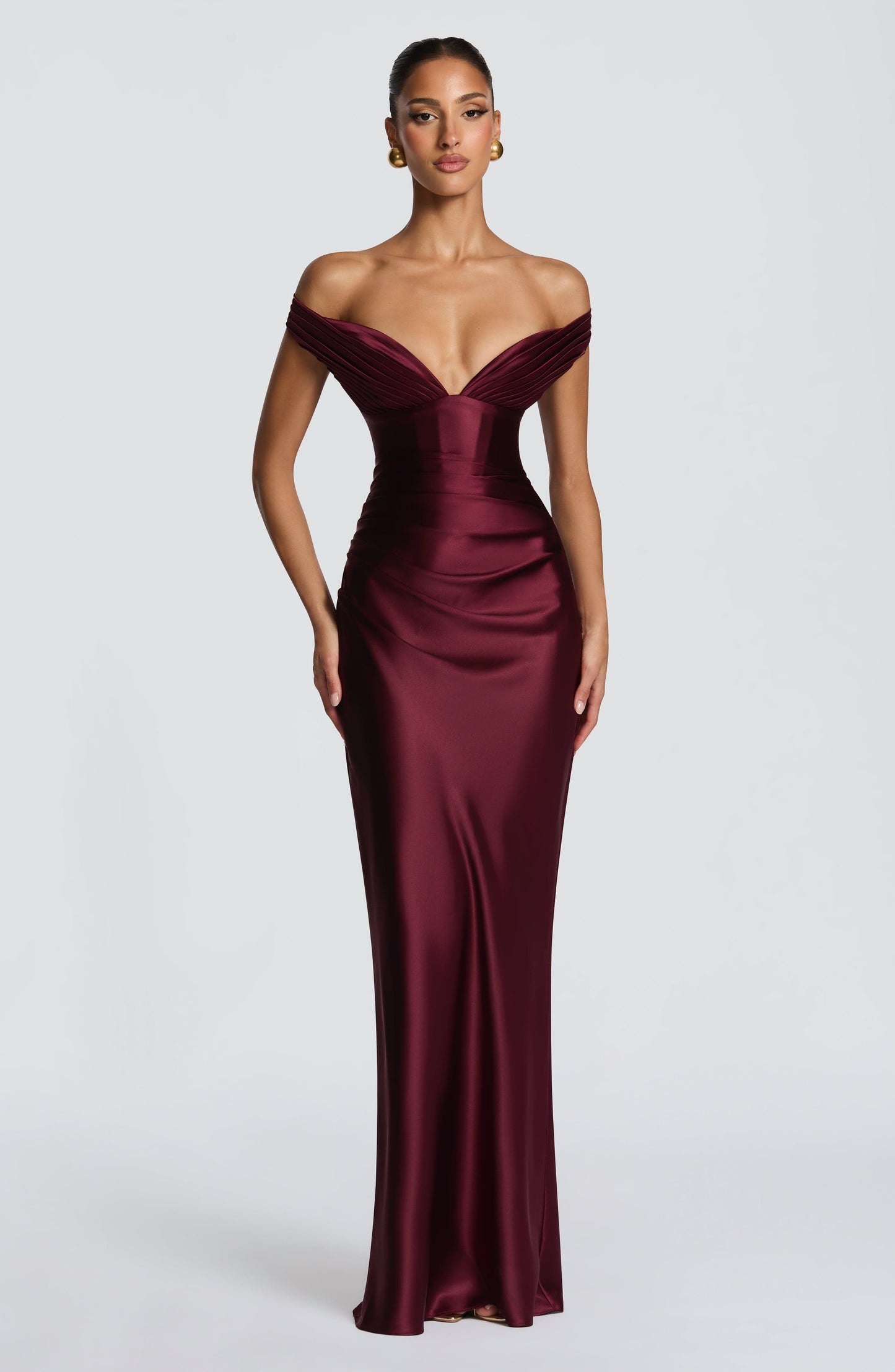 Aurelia Maxi Dress Cherry Lacquer