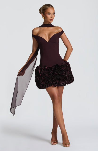 Aveta Mini Dress Plum