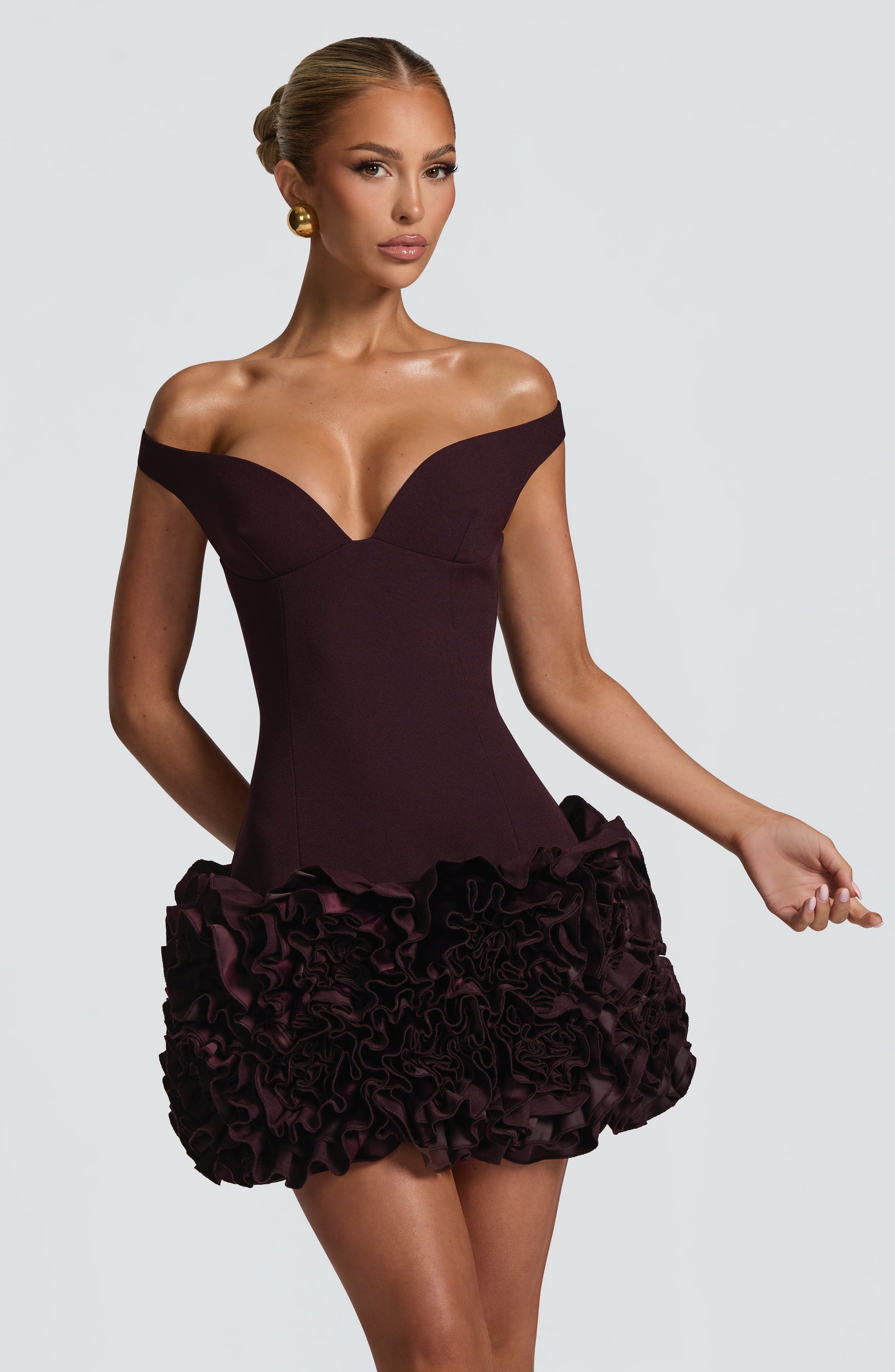 Aveta Mini Dress Plum