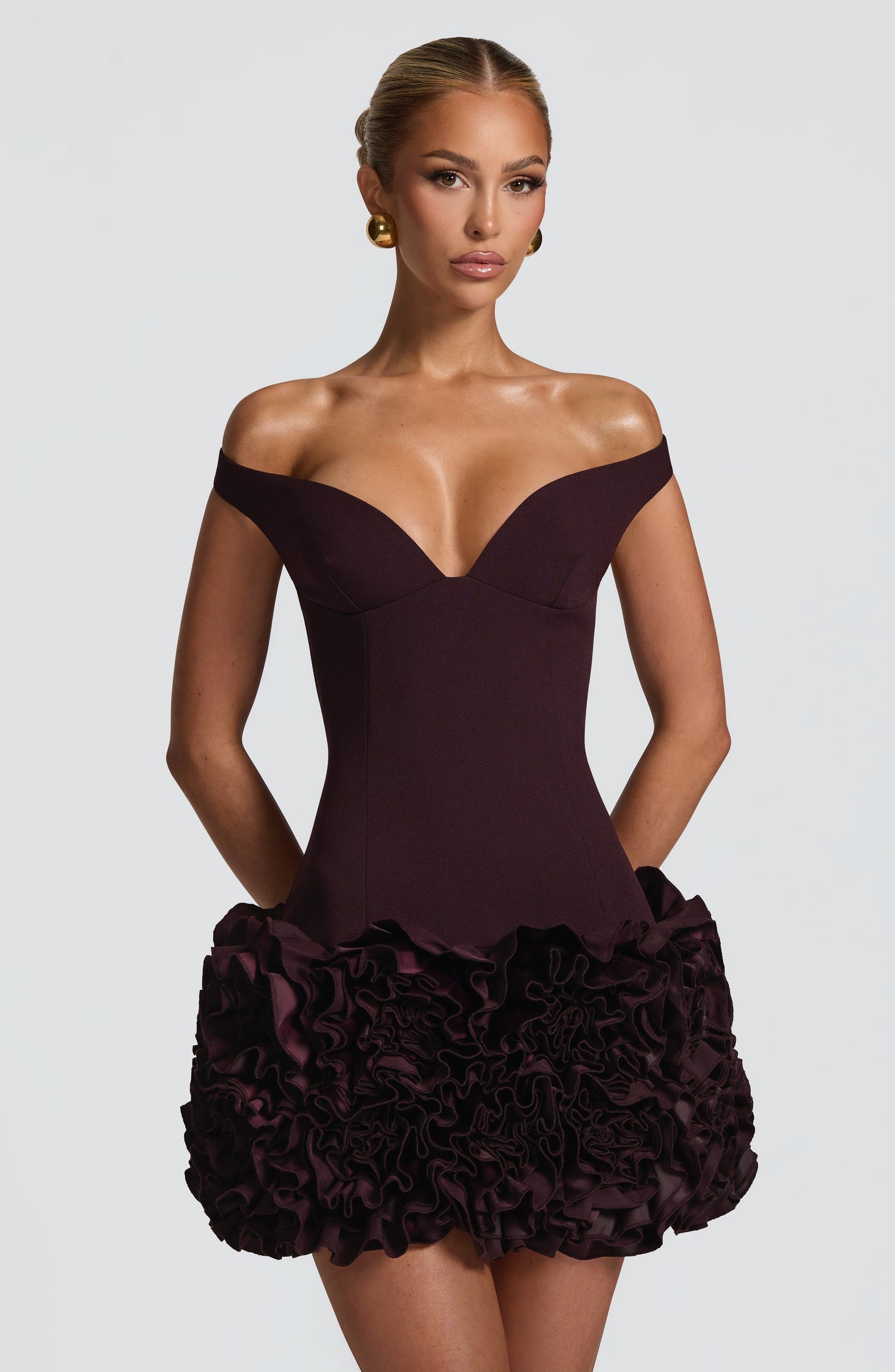 Aveta Mini Dress Plum
