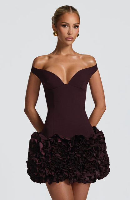 Aveta Mini Dress Plum