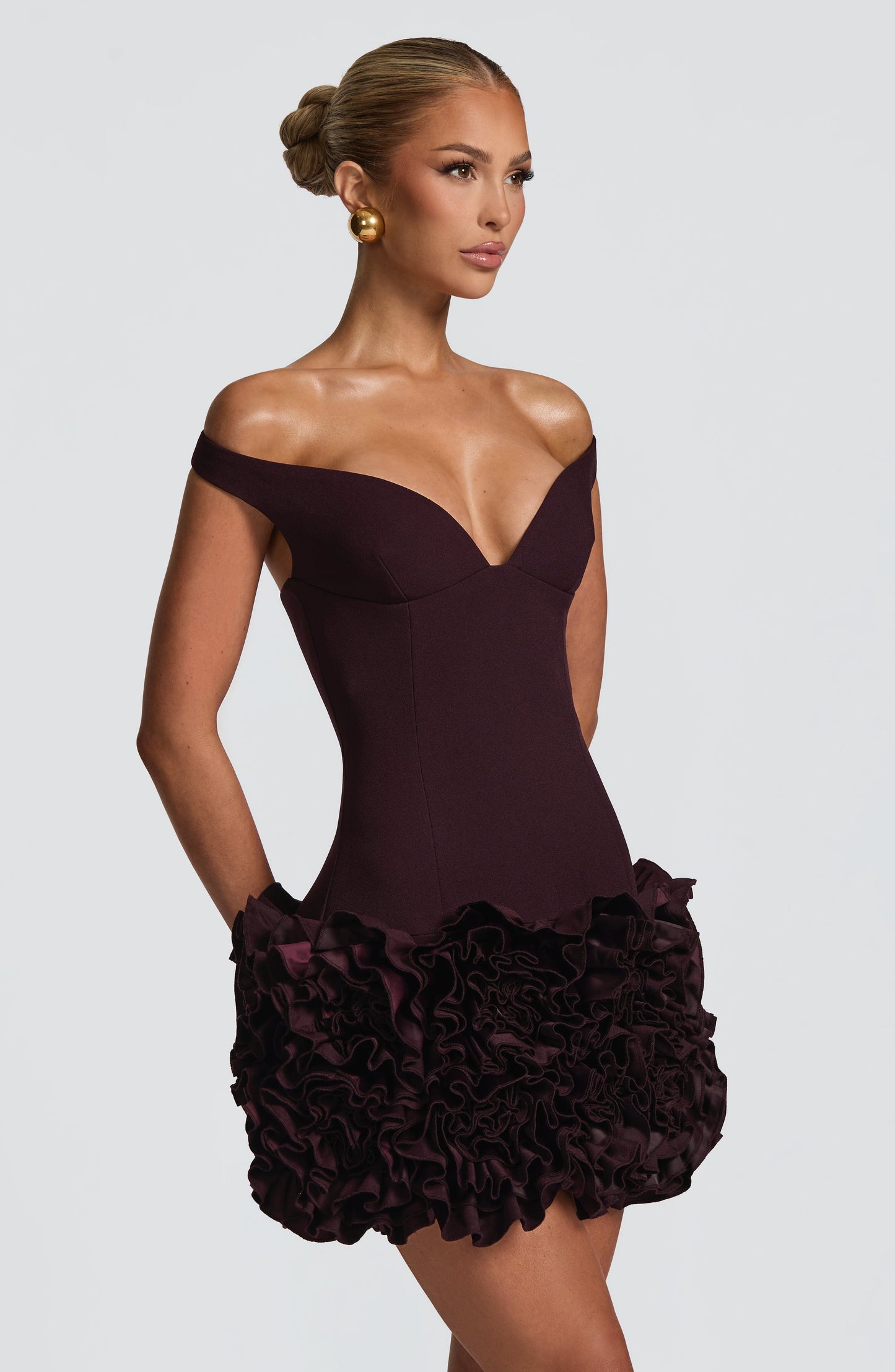 Aveta Mini Dress Plum