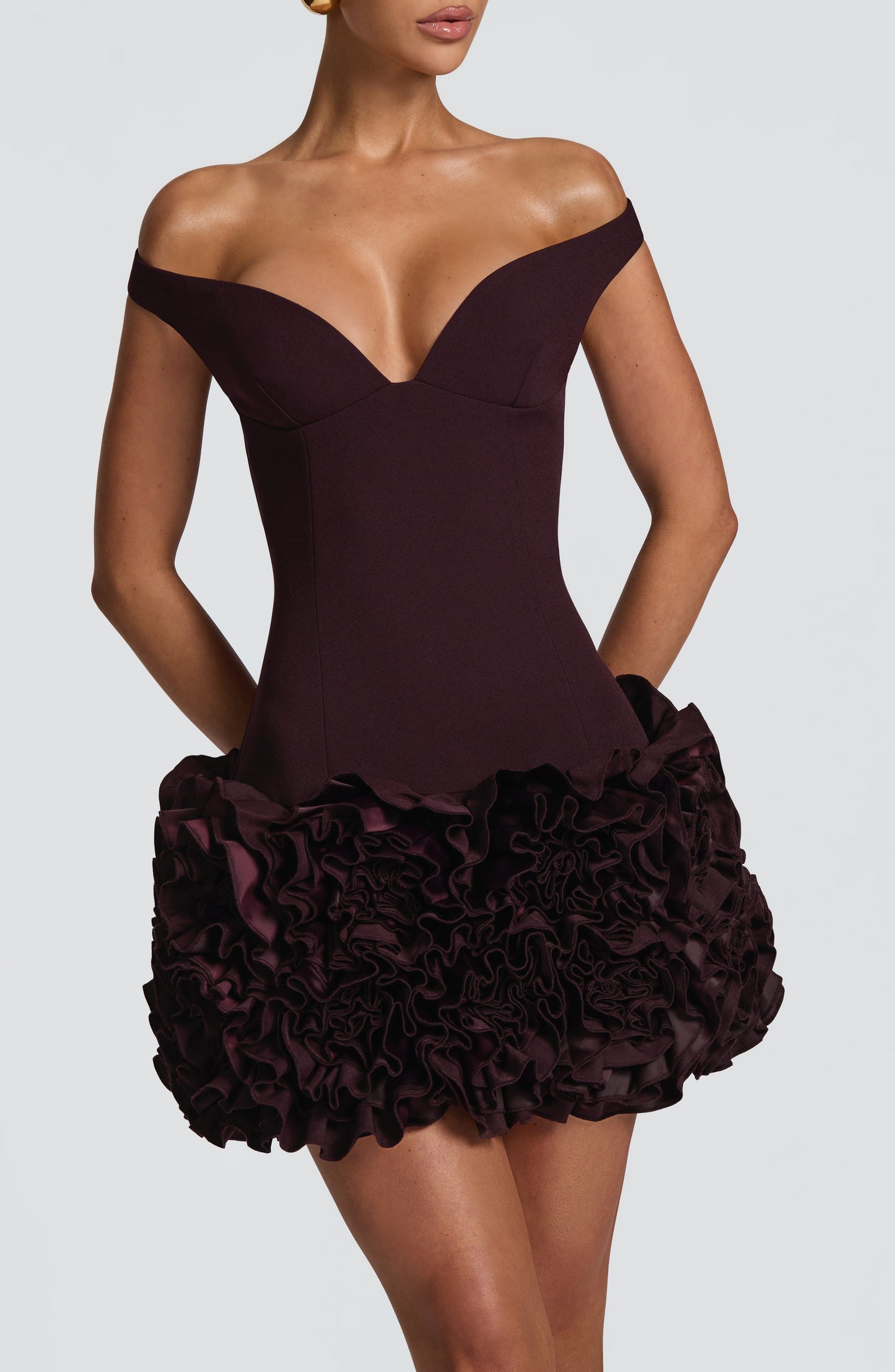 Aveta Mini Dress Plum
