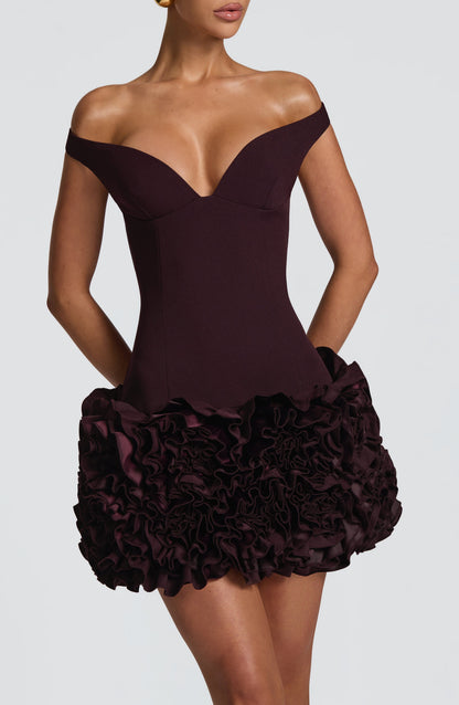 Aveta Mini Dress Plum