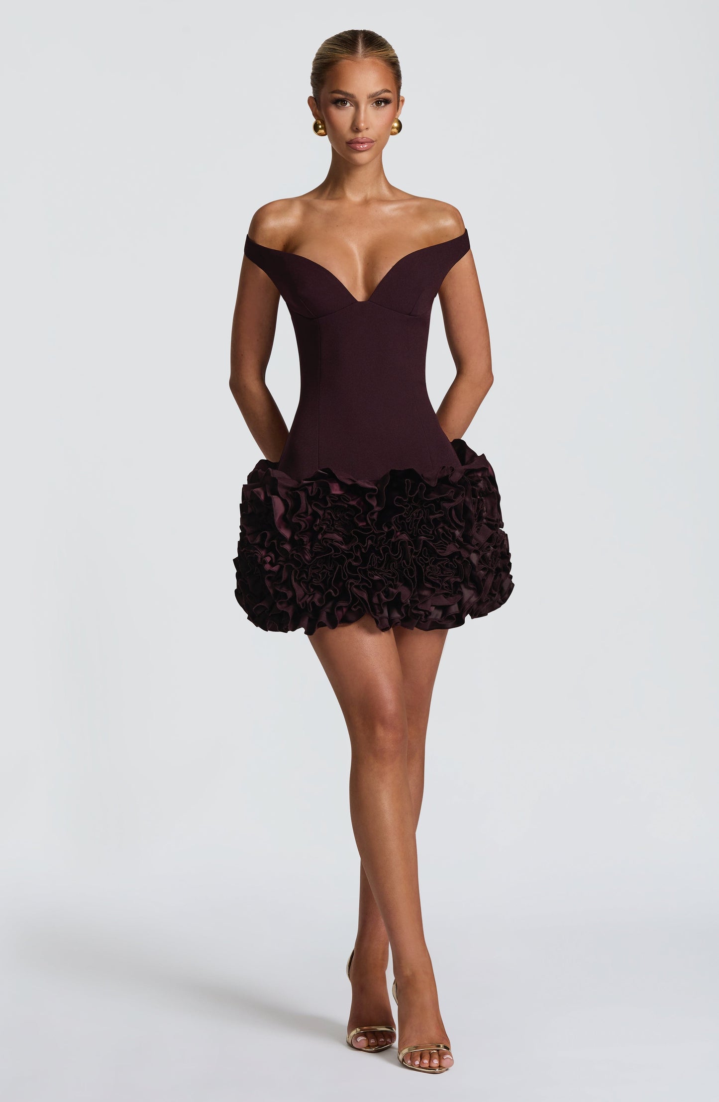 Aveta Mini Dress Plum