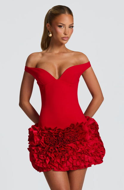 Aveta Mini Dress Red