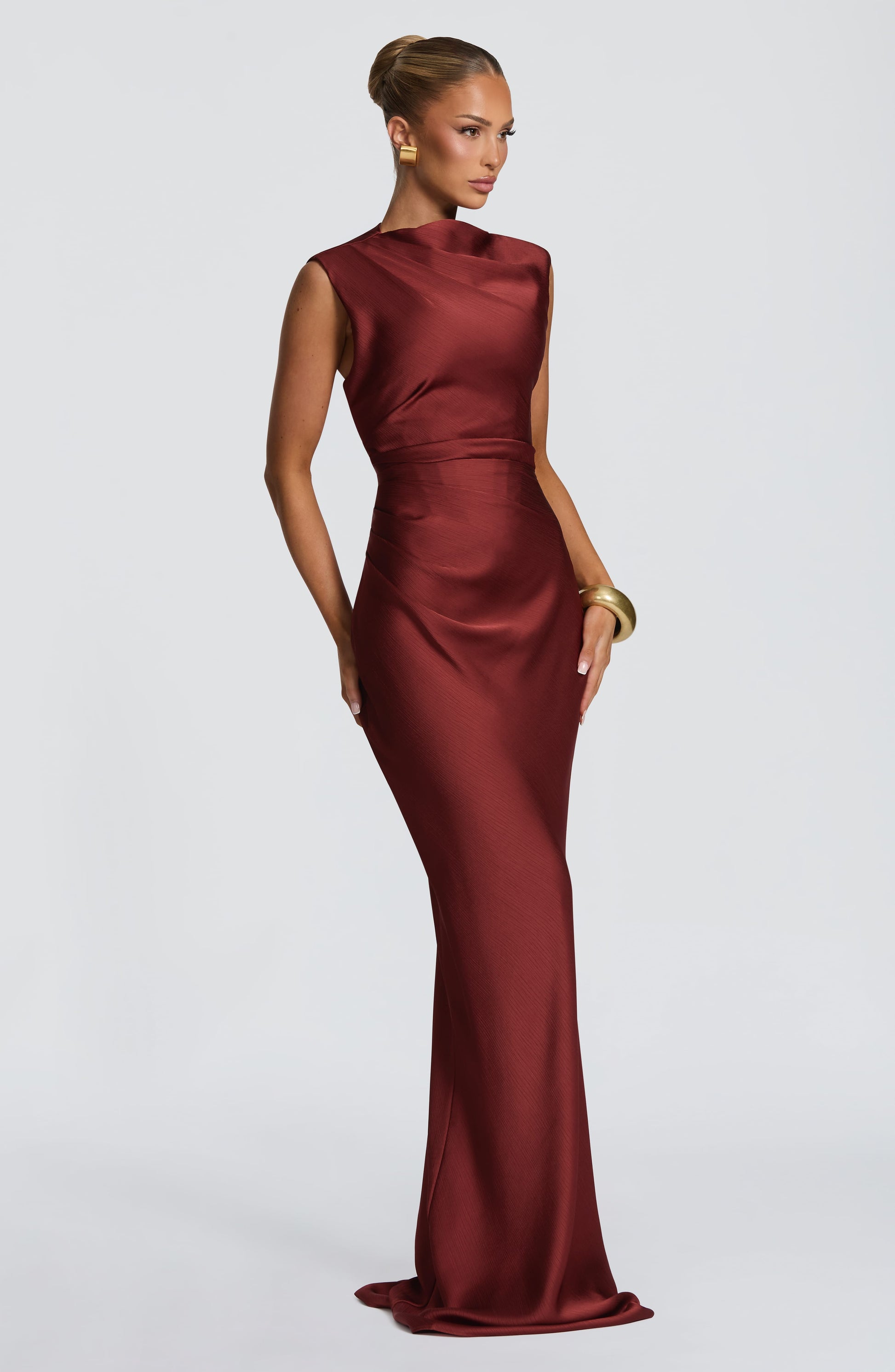 Avielle Maxi Dress Deep Rust