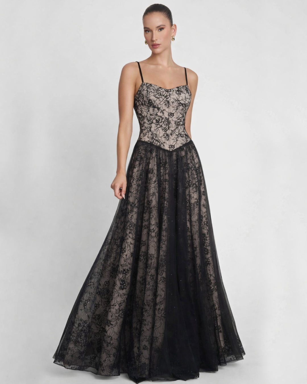 Ayana Lace Maxi Dress Black